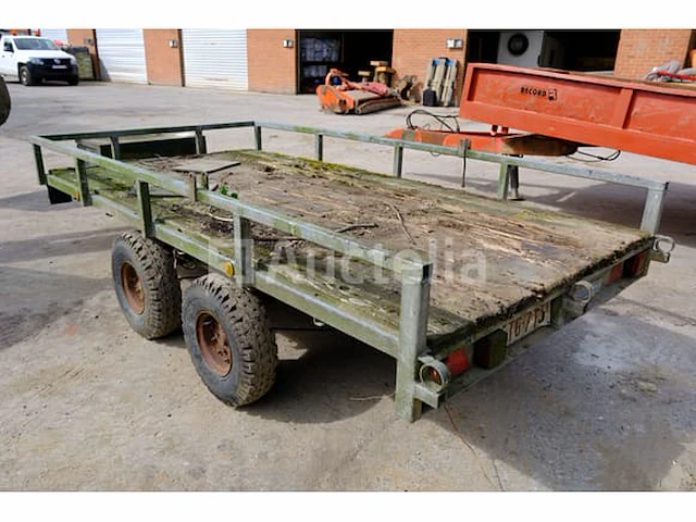 Waroquier tpv22 flatbed landbouwtrailer (vin: w87w2042w) - afbeelding 2 van  14