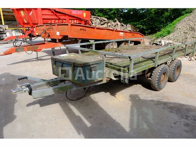 Waroquier tpv22 flatbed landbouwtrailer (vin: w87w2042w) - afbeelding 1 van  14