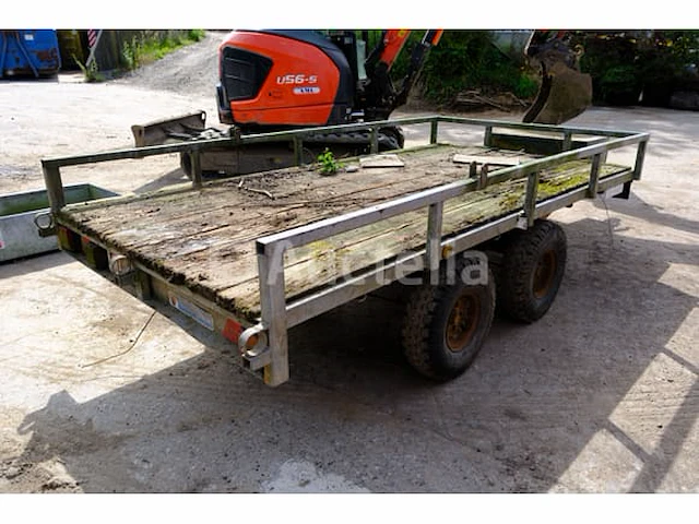 Waroquier tpv22 flatbed landbouwtrailer (vin: w87w2042w) - afbeelding 8 van  14