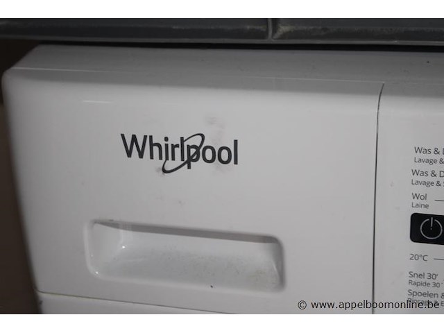 Was-droogcombinatie, whirlpool, 9+7kg, steam inverter motor, werking niet gekend - afbeelding 2 van  3