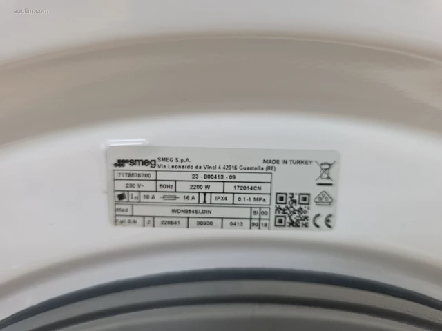 Was/droog combinatie smeg wdn854sldin - afbeelding 7 van  9