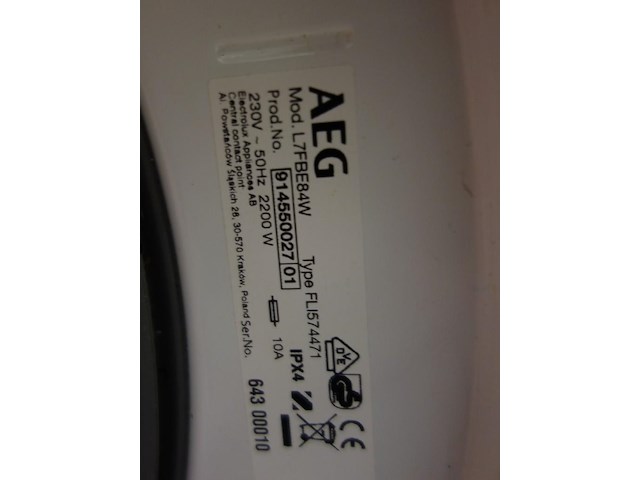 Wasmachine aeg - afbeelding 3 van  3
