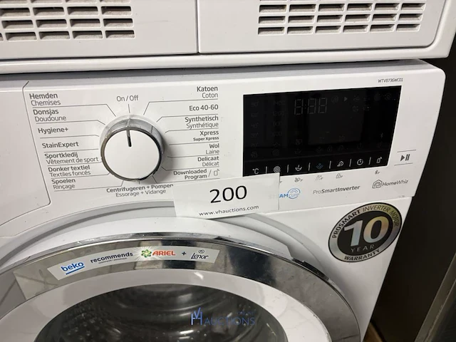 Wasmachine beko wtv8736wc01 - afbeelding 4 van  10