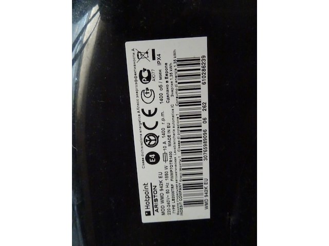 Wasmachine hotpoint ariston - afbeelding 5 van  8