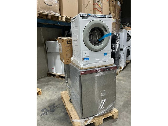 Wasmachine + industriële koelkast + dampkap + vaatswasmachine - afbeelding 3 van  10