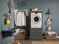Wasmachinekast laundreezy | 68 x 68 x 162 cm | antraciet - afbeelding 6 van  7