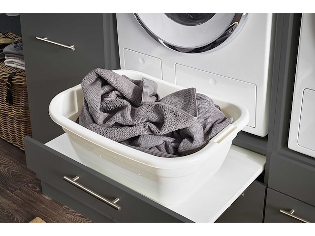 Wasmachinekast laundreezy | 68 x 68 x 162 cm | antraciet - afbeelding 1 van  7