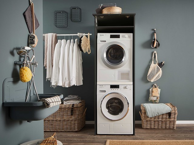 Wasmachinekast laundreezy | 68 x 68 x 200 cm | antraciet - afbeelding 1 van  7