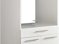 Wasmachinekast laundreezy in wit 68 x 68 x 162 cm - afbeelding 2 van  7