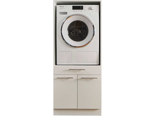 Wasmachinekast laundreezy in wit 68 x 68 x 162 cm - afbeelding 4 van  7