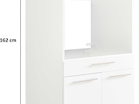 Wasmachinekast laundreezy in wit 68 x 68 x 162 cm - afbeelding 7 van  7