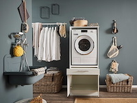 Wasmachinekast laundreezy in wit 68 x 68 x 162 cm - afbeelding 6 van  7