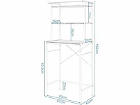 Wasmachinekast, toiletbovenkast, 3 niveaus - afbeelding 2 van  5