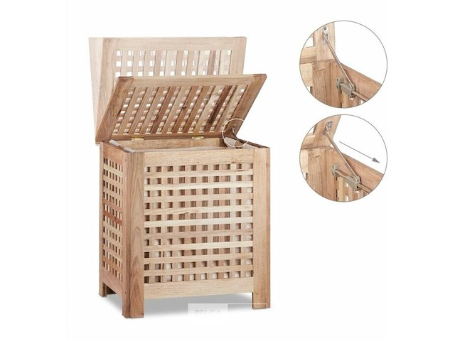 Wasmand walnotenhout - afbeelding 3 van  7