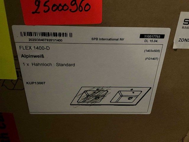 Wastafel (2x) - afbeelding 1 van  6