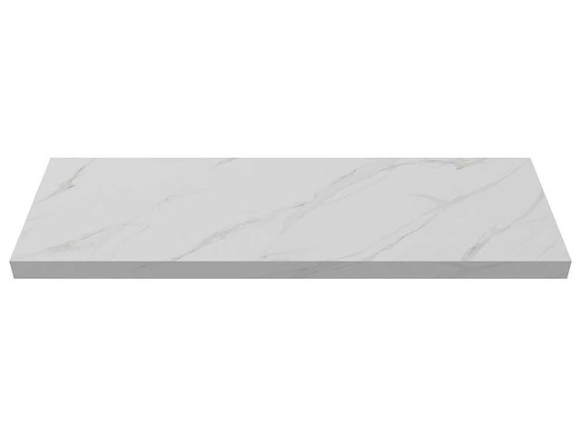 Wastafel, dubbele + plank calacatta gold 120cm - afbeelding 2 van  2