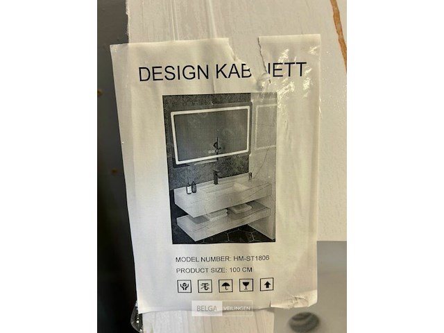 Wastafel met legger - combi - wit - 100 cm - afbeelding 3 van  3