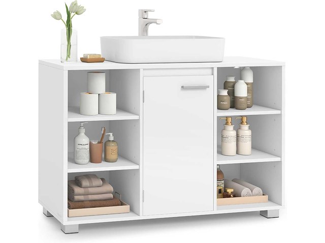 Wastafelkast, met verstelbare planken, 30 x 90 x 60 cm - afbeelding 1 van  5
