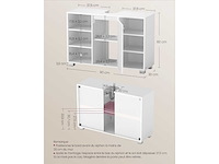 Wastafelkast, met verstelbare planken, 30 x 90 x 60 cm - afbeelding 2 van  5