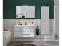 Wastafelmeubel 100 cm - 2 laden, chromen handvat, eb2306 - afbeelding 1 van  4