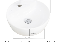Wastafelmeubel vikas 101cm 2 lades - antraciet/eik - afbeelding 12 van  12