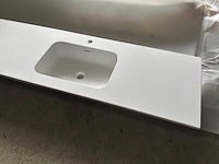Wastafeltablet in solidstone detremmerie architect 260cm - afbeelding 2 van  5