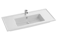 Wastafeltop 101x46cm slijpsteen wit - jacob delafon - afbeelding 1 van  5