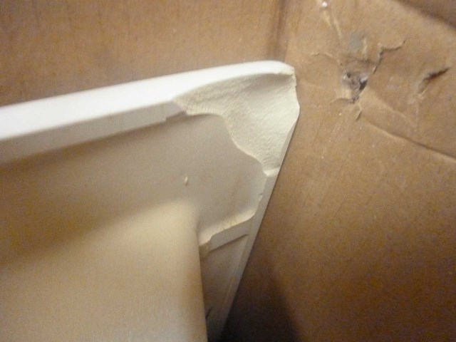 Wastafeltop 101x46cm slijpsteen wit - jacob delafon - afbeelding 5 van  5