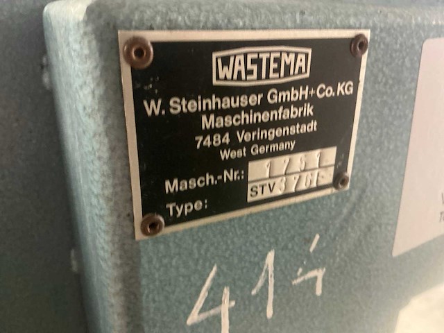 Wastema stv376f lint snijmachine - afbeelding 8 van  8