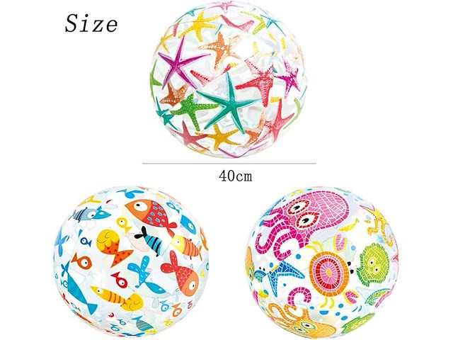 Waterbal, opblaasbare strandbal, 3stuks - afbeelding 2 van  3