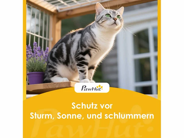 Waterdicht kattenhuis met schuifdak, afneembare ingang voor 1-2 katten tot 12 kg 85x55x70 cm lichtgrijs - afbeelding 5 van  5