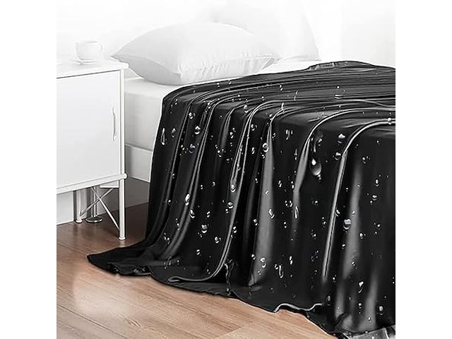 Waterdicht latex laken 200x220 rood - afbeelding 2 van  3