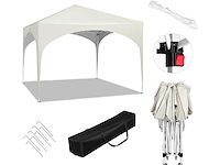 Waterdicht pop-up prieel, zonbescherming, oxford, metalen frame 3x3 m - afbeelding 2 van  10