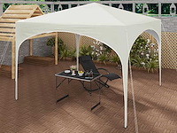 Waterdicht pop-up prieel, zonbescherming, oxford, metalen frame 3x3 m - afbeelding 1 van  10