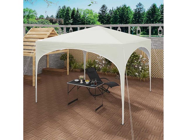 Waterdicht pop-up prieel, zonbescherming, oxford, metalen frame 3x3 m - afbeelding 3 van  10