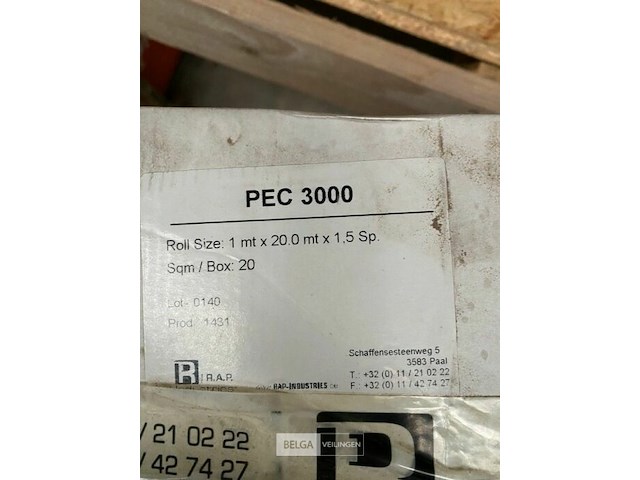 Waterkering pec 3000 (1 volle rol + 1 halve rol) - afbeelding 2 van  3