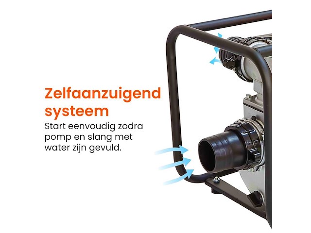 Waterpomp met benzine motor 60m3/uur - afbeelding 4 van  8