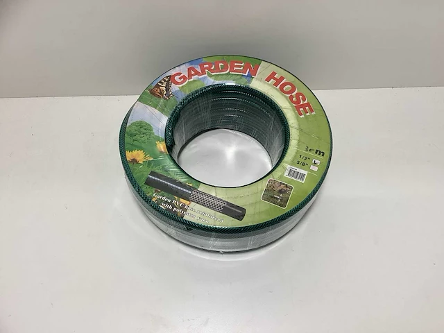 Waterslang - 30m - 1/2” - pvc & polyester - afbeelding 1 van  3