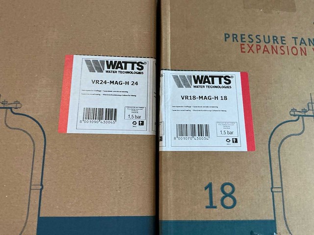 Watts 1,5bar diverse expensievaten (4x) - afbeelding 4 van  4