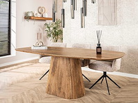 Wave eettafel 215cm - massief mangazand - afbeelding 6 van  7