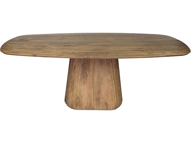 Wave eettafel 215cm - massief mangazand - afbeelding 7 van  7