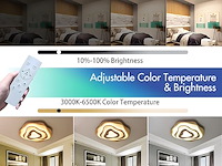 Wayluong houten led-plafondlamp - afbeelding 3 van  3