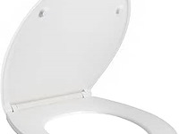 Wc-bril o-vorm duraplast wit - afbeelding 1 van  3