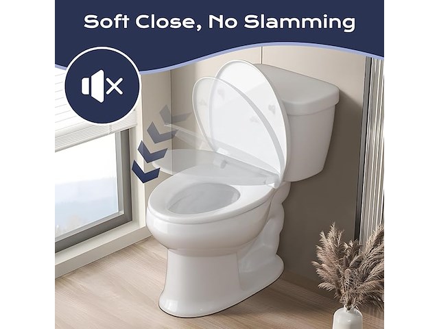 Wc-bril o-vorm duraplast wit - afbeelding 3 van  3