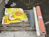 Weber, 2 zakken metselmortel en 1 zak tegellijm