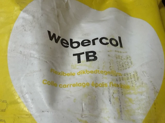 Weber, 2 zakken metselmortel en 1 zak tegellijm - afbeelding 4 van  6