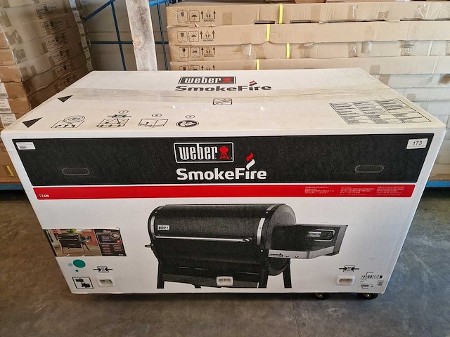 Weber smokefire ex6 gbs black pellet barbecue met weber connect - afbeelding 1 van  5