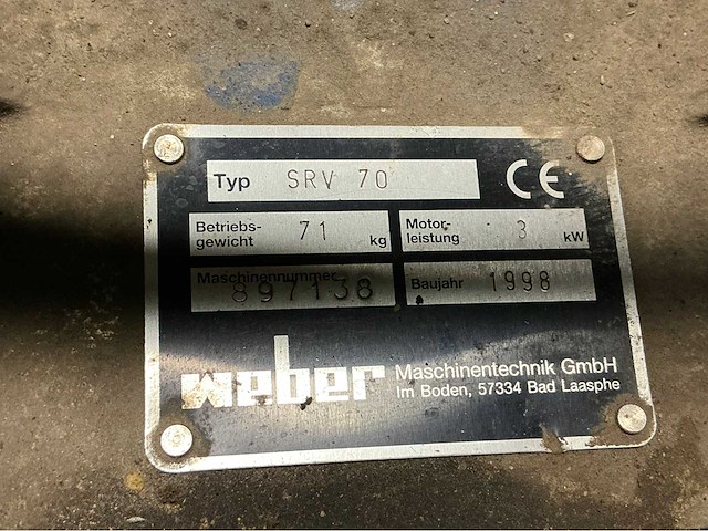 Weber srv70 trilstamper - afbeelding 7 van  7