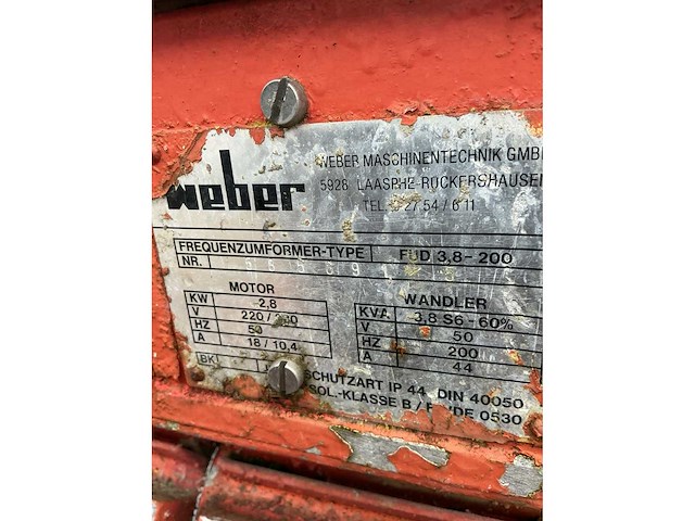 Weber.beton trilnaald elektromotor - afbeelding 2 van  2