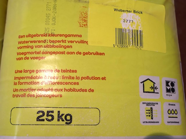 Weberter brick voegmortel 2771 - afbeelding 4 van  4